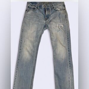 American Eagle Outfitters Men's Light Blue Straight Jeans